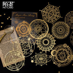 10pcs gold color stickers