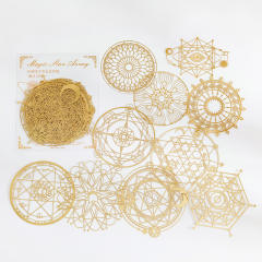 10pcs gold color stickers