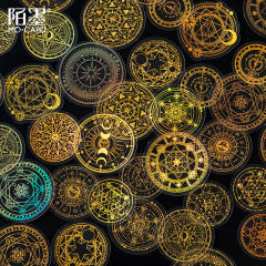 45pcs gold color laser stickers set