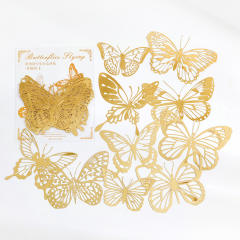 10pcs gold color stickers