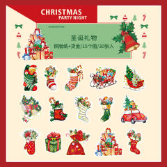 30pcs beautiful day christmas series stickers