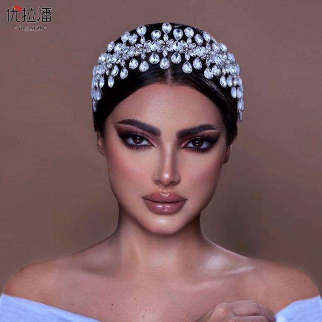 Occident fashion luxury diamond wedding headband