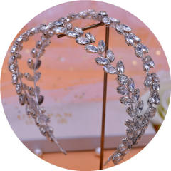 Occident fashion luxury diamond wedding headband