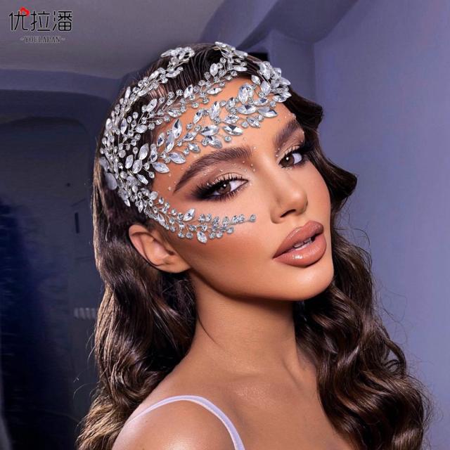 Hot sale handmade silver color crystal wedding hair combs