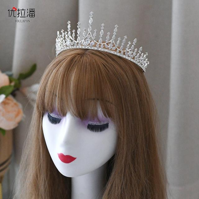 Elegant diamond wedding crown