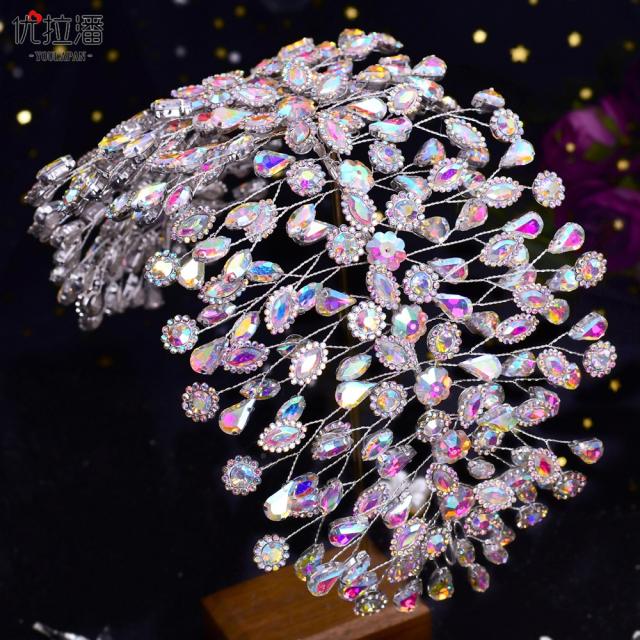 Luxury handmade crystal wedding headband