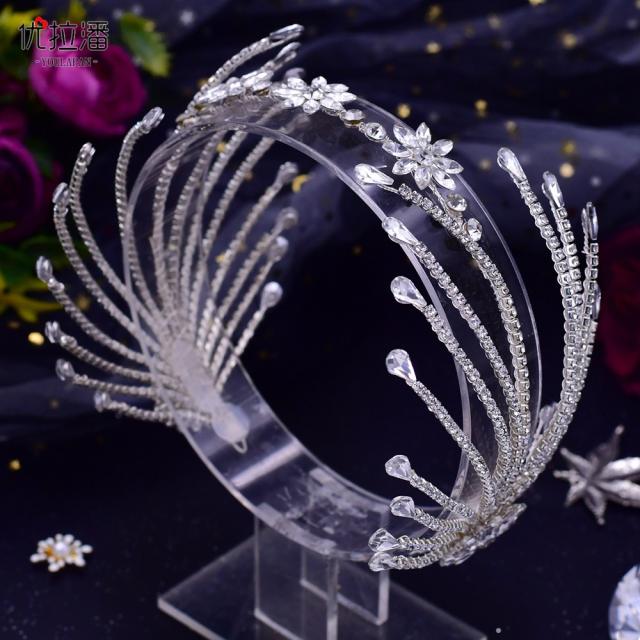 Handmade luxury diamond wedding headband