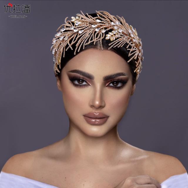 Luxury diamond wedding hair pieces
