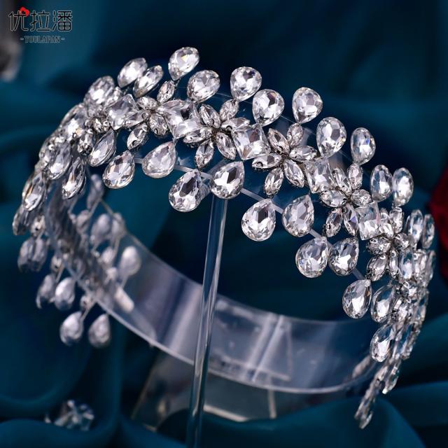 Occident fashion luxury diamond wedding headband
