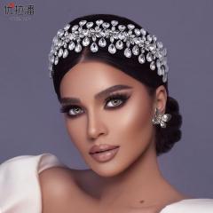Occident fashion luxury diamond wedding headband
