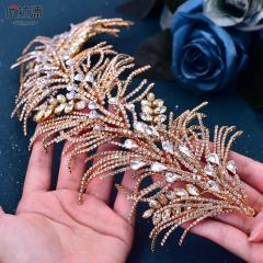 Luxury diamond wedding hair pieces