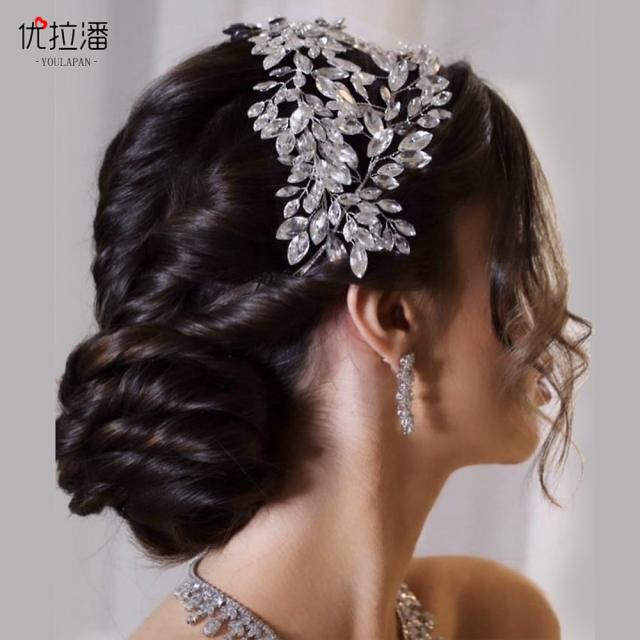 Luxury handmade pave setting diamond wedding headband