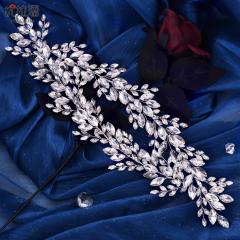 Luxury handmade pave setting diamond wedding headband