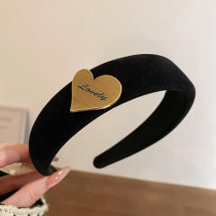 Winter autumn design black white padded headband