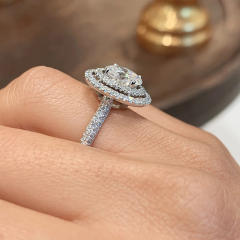 Occident fashion oval shape diamond rings