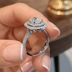 Occident fashion oval shape diamond rings