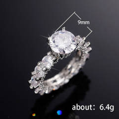 Luxury full diamond rings wedding rings