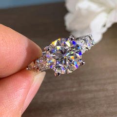 Luxury full diamond rings wedding rings