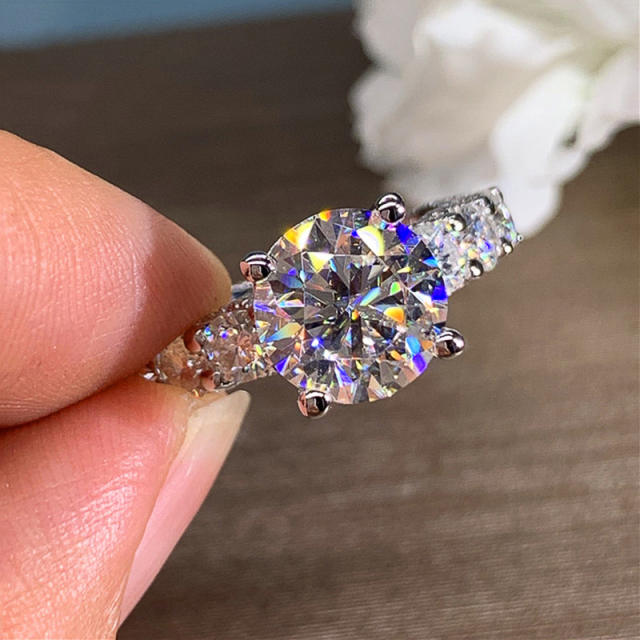 Luxury full diamond rings wedding rings