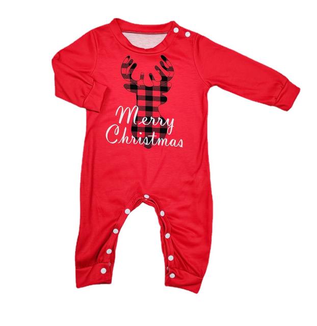 Ebay hot sale red color christmas pajamas