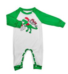 Green color christmas pajamas