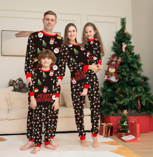 New design christmas long sleeve pajamas