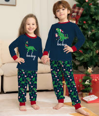 Occident fashion dinosaurs pattern christmas pajamas