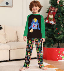 Personality matching color christmas pajamas