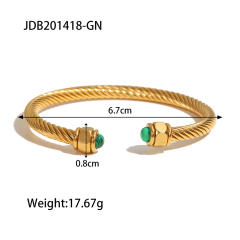 Personality hiphop stainless steel bangle