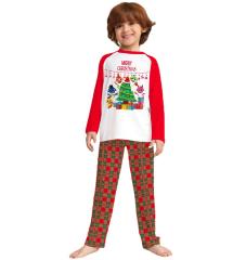 Eaby hot sale red plaid pattern christmas pajamas
