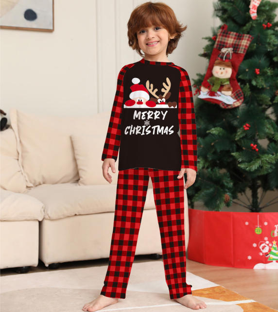 Amazon populr red black color christmas pajamas