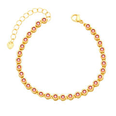 Elegant color cubic zircon tennis bracelet