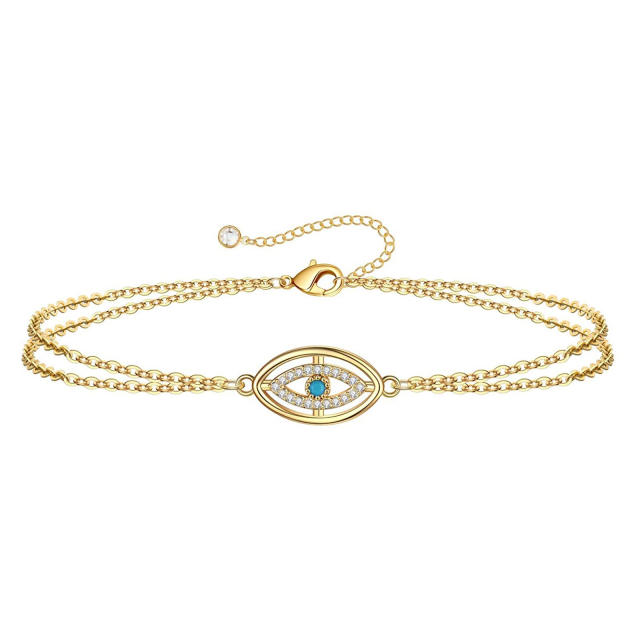 Classic diamond evil eye women bracelet