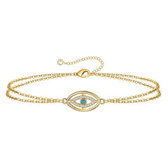 Classic diamond evil eye women bracelet