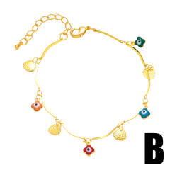 Spring color evil eye beads bracelet