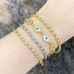 Ins diamond evil eye bracelet