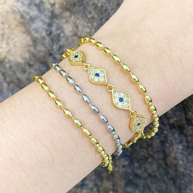 Ins diamond evil eye bracelet