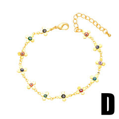 Spring color evil eye beads bracelet