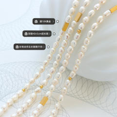 Elegant ins water pearl beads choker necklace