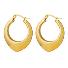 Geometric shape stainless steel earrings chunky earrings