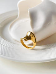 18K stainless steel rings chunky rings