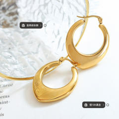 Geometric shape stainless steel earrings chunky earrings