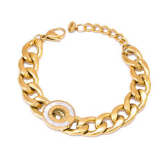 Chunky stainless steel bracelet