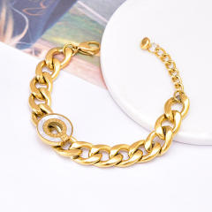 Chunky stainless steel bracelet