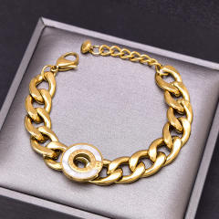 Chunky stainless steel bracelet