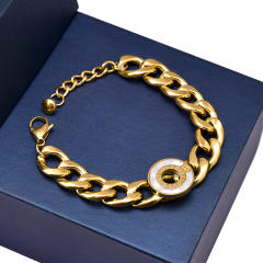 Chunky stainless steel bracelet