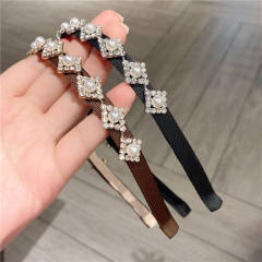 French ternd baroque pearl beads thin headband