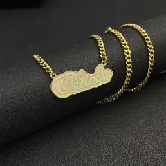 Occident fashion custom stainless steel necklace