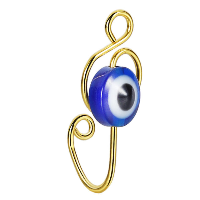 Hot sale blue color evil ey nose pin