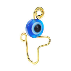 Hot sale blue color evil ey nose pin